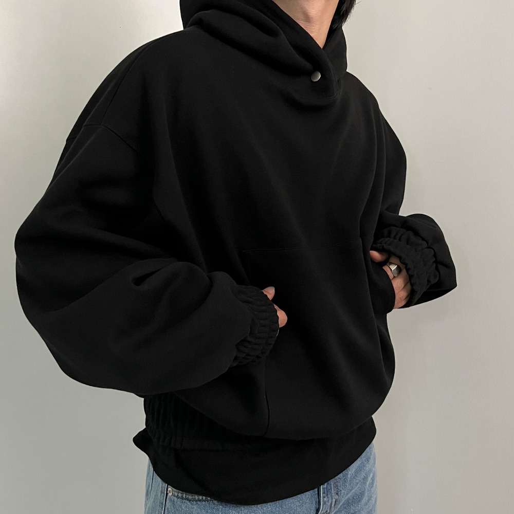 Snap banding hoodie